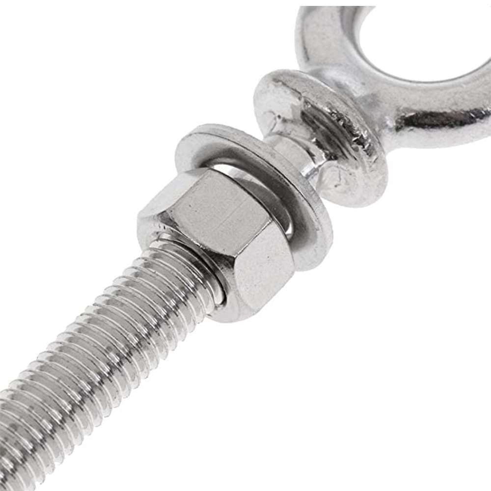 316 Stainless Steel Long Thread Eye Bolts M10 x 100mm from Columbia Safety
